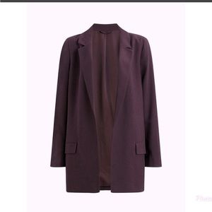 All Saints Aleida Blazer - Deep Eggplant Size 4